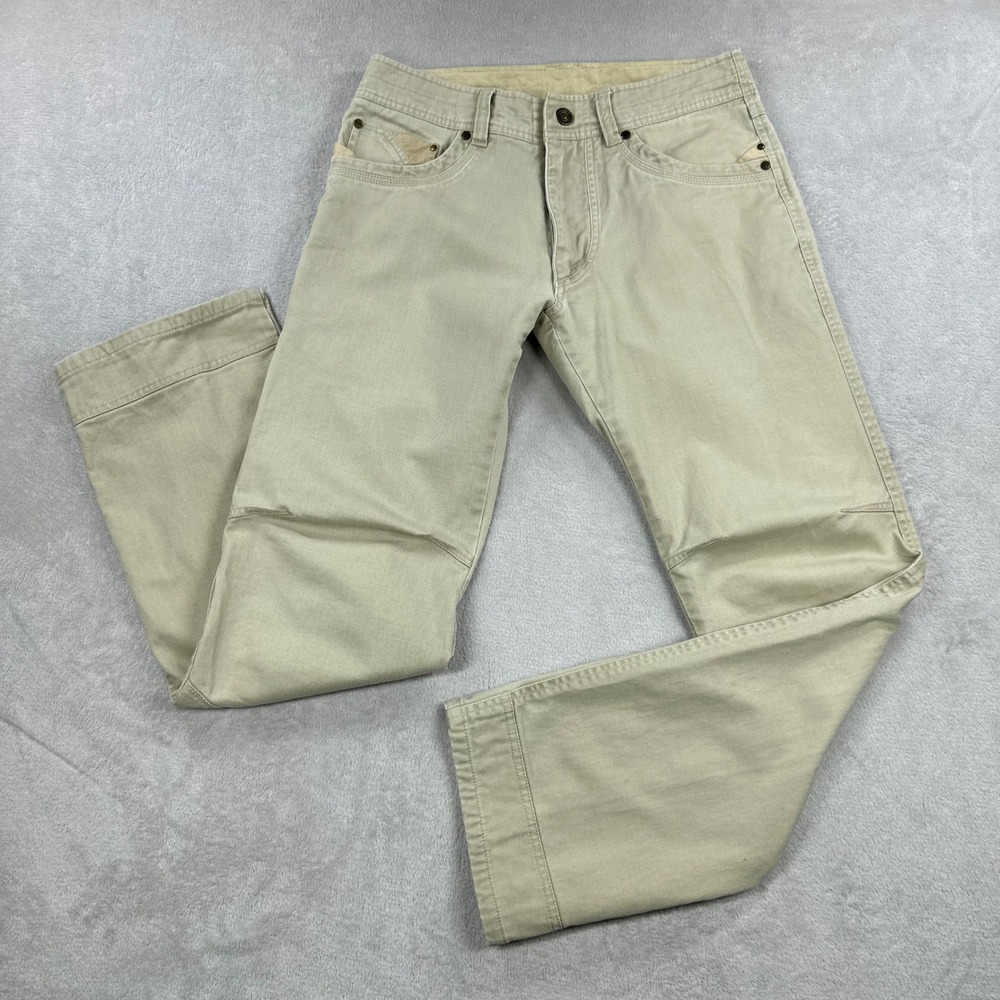 KUHL Easy Rydr Pants Mens 30x32 Khaki Klassik Fit Articulated Knee Outdoor Work